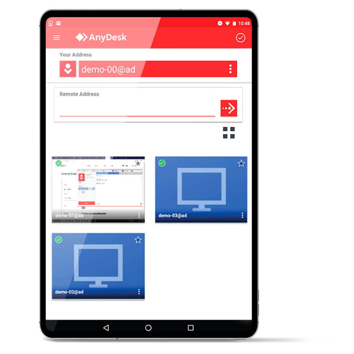 Download AnyDesk for Android Android device with AnyDesk